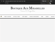 Tablet Screenshot of mirabelles.ca